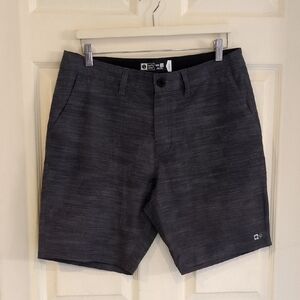 Salty Crew Hybrid Charcoal Shorts Size 32 GUC